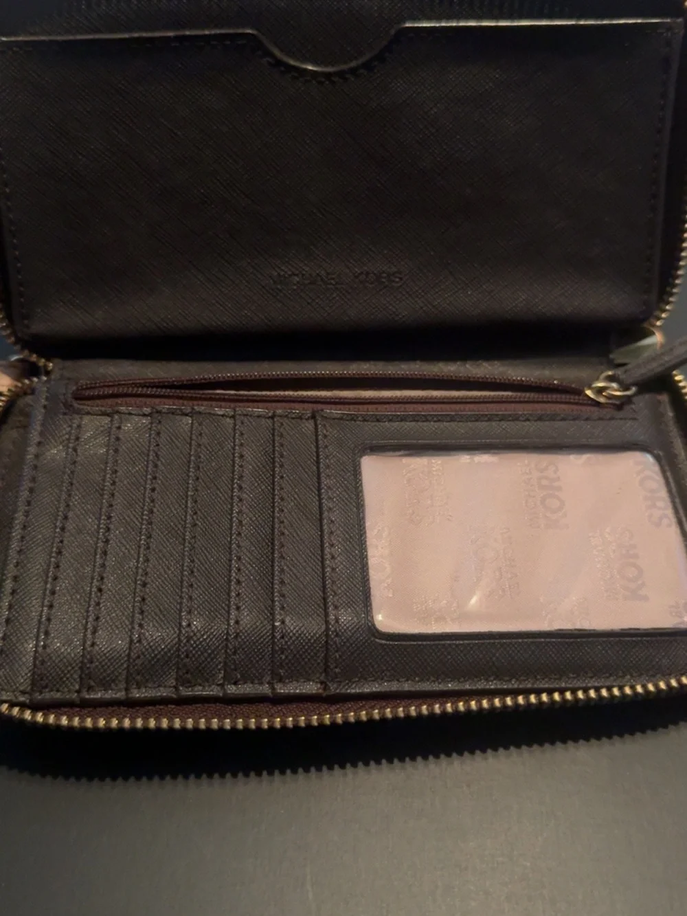 Michael Kors Brown Zip-Around Continental Wallet